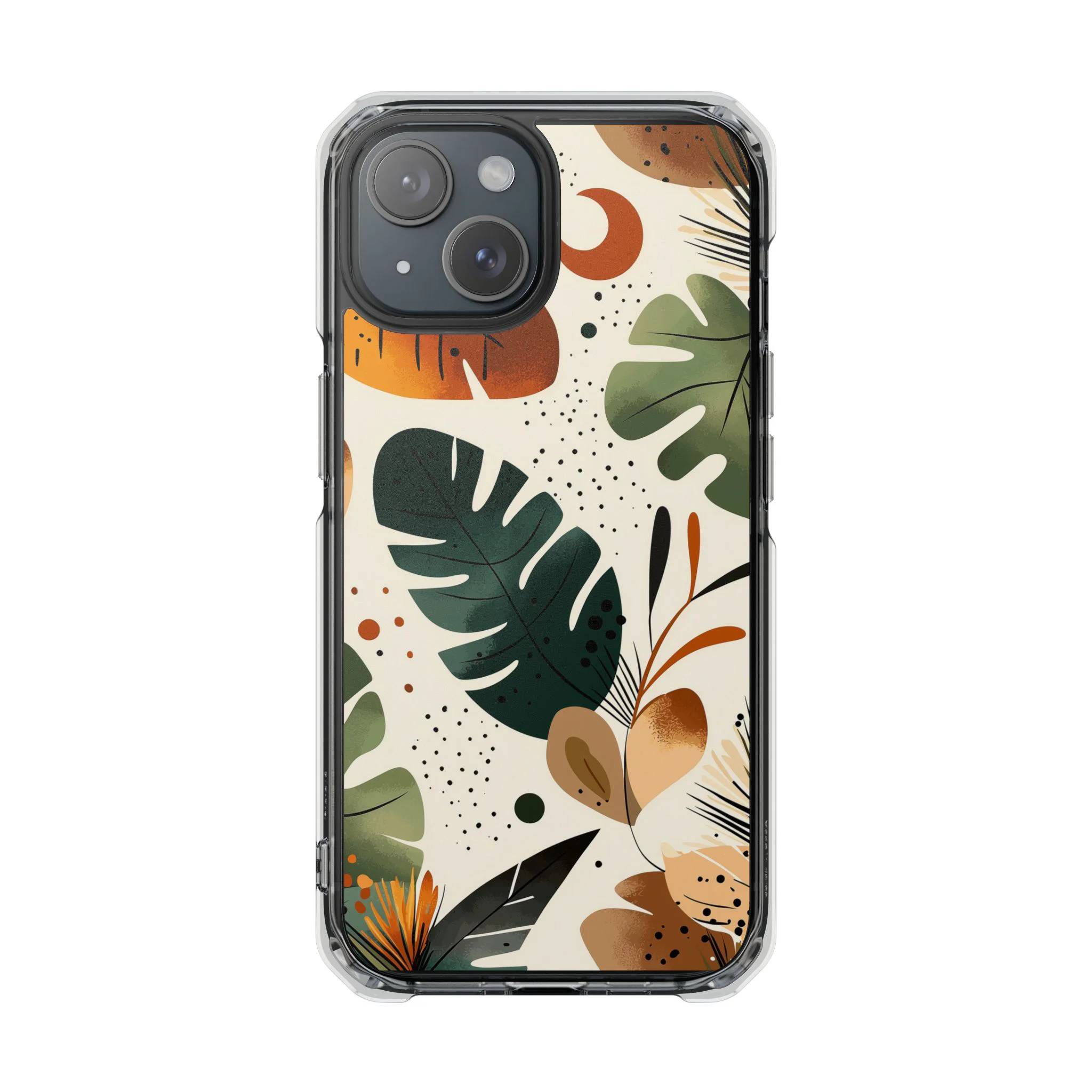 Modern Botanical Abstract phone case design - Abstract